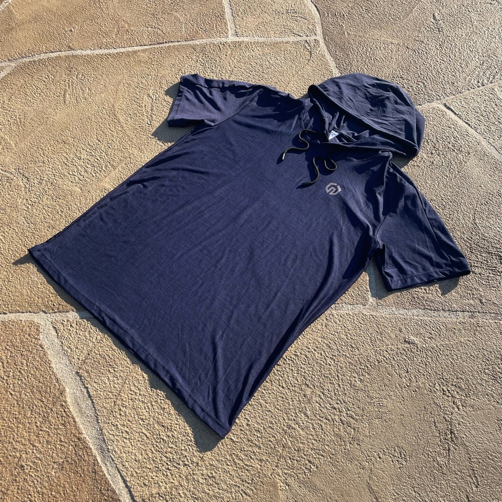 Blue Dri-Fit Shirt Hoodie Size XL